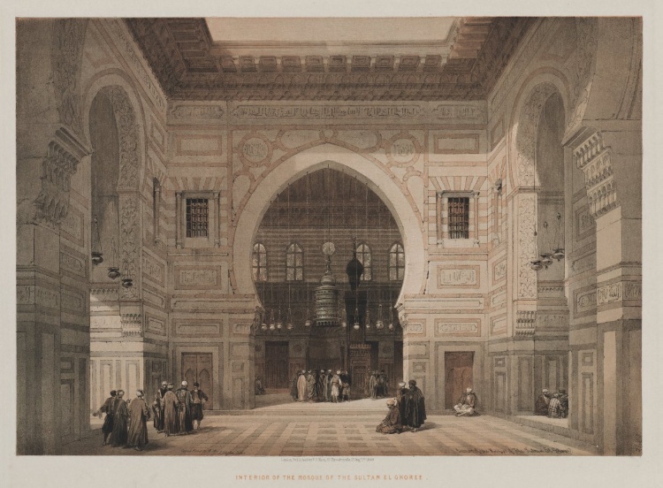 Egypt and Nubia, Volume III:  Interior of the Mosque of the Sultan El Ghoree