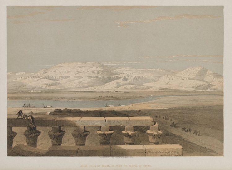 Egypt and Nubia, Volume I: Libyan Chain of Mountains, from the Temple of Luxor