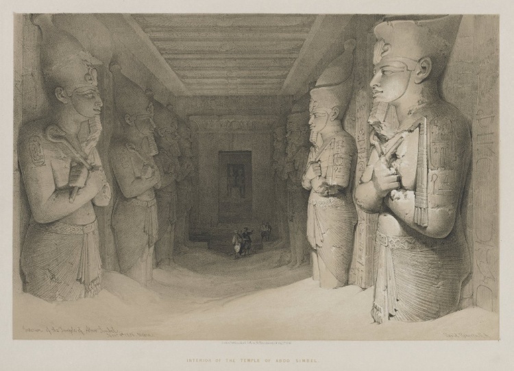 Egypt and Nubia, Volume I: Interior of the Temple of Aboo-Simbel