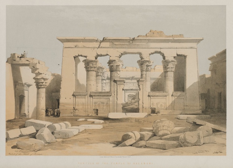 Egypt and Nubia, Volume I: Portico of the Temple of Kalabshe