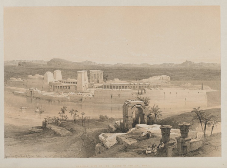 Egypt and Nubia, Volume I: General View of the Island of Philae, Nubia