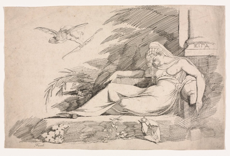 Sleeping Woman with a Cupid
