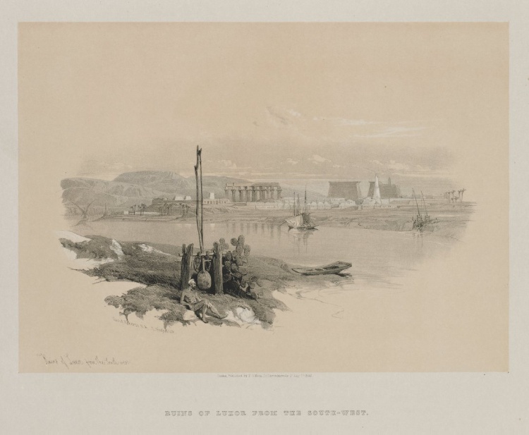Egypt and Nubia, Volume I: Ruins of Luxor from the South-West
