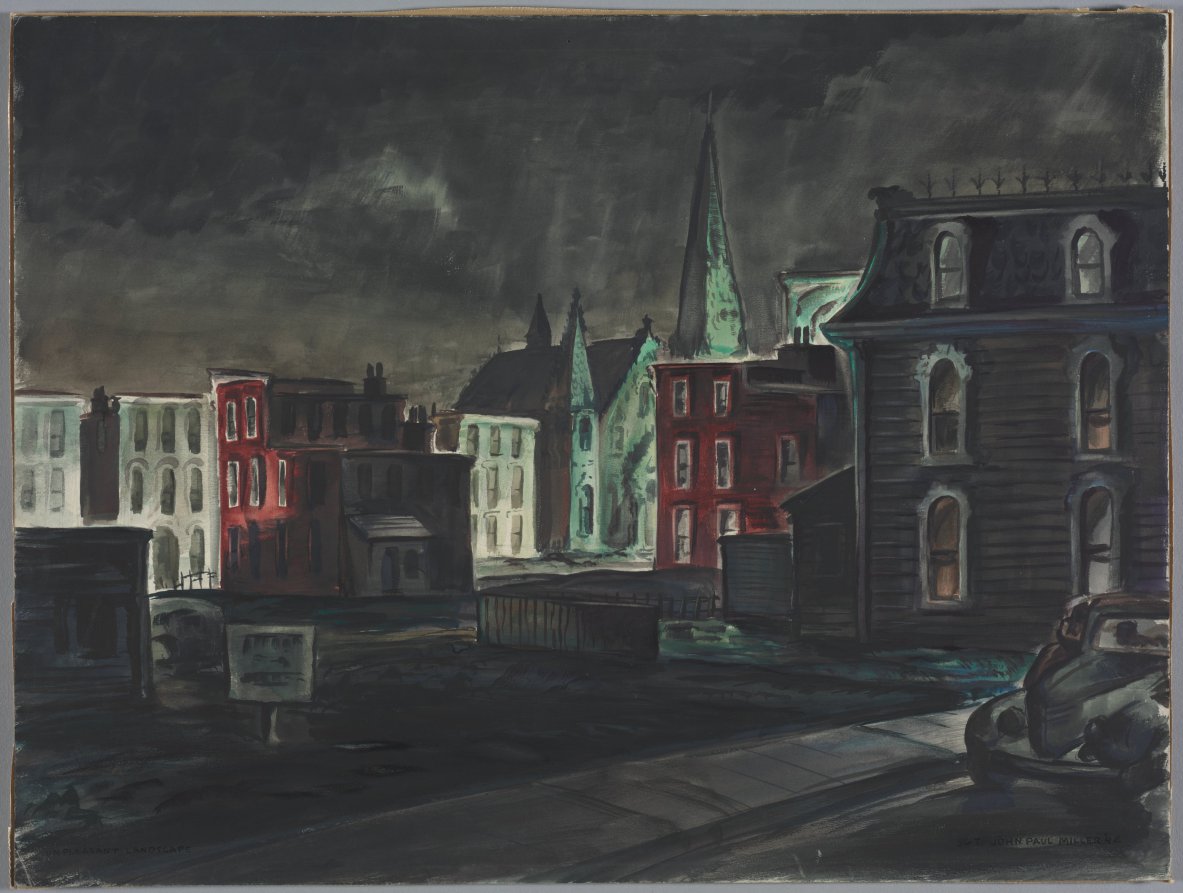 Unpleasant Landscape, John Paul Miller, 1942