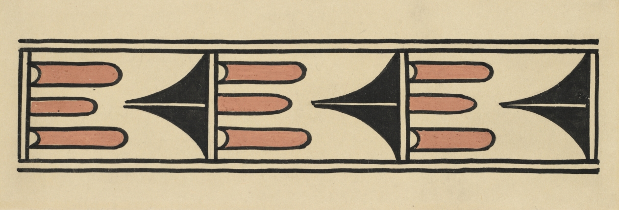 San Ildefonso Pottery Design, Kenneth M. Chapman, Before 1928