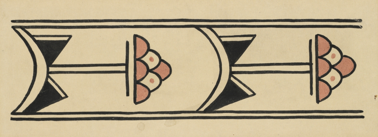 San Ildefonso Pottery Design, Kenneth M. Chapman, Before 1928