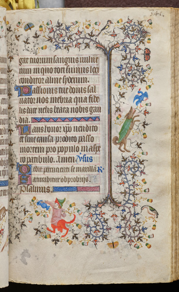 Hours of Charles the Noble, King of Navarre (1361-1425): fol. 166r, Text