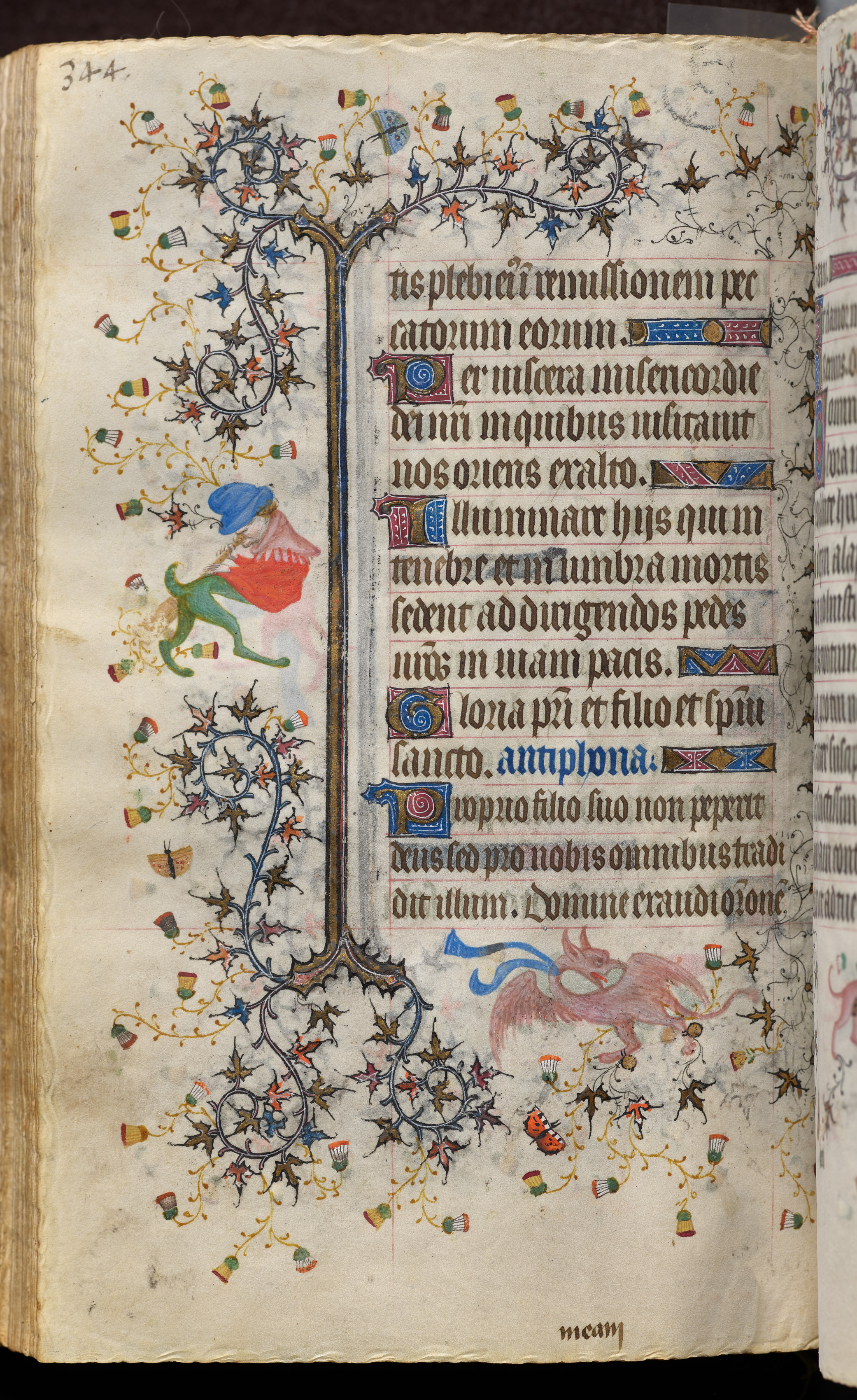 Hours of Charles the Noble, King of Navarre (1361-1425): fol. 167v, Text