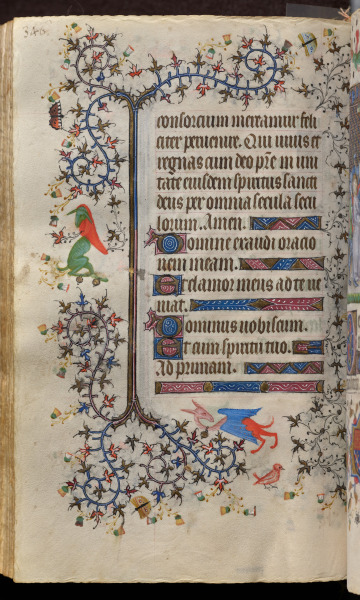 Hours of Charles the Noble, King of Navarre (1361-1425): fol. 168v, Text