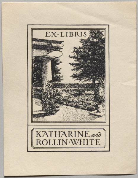 Bookplate: Katharine and Rollin White