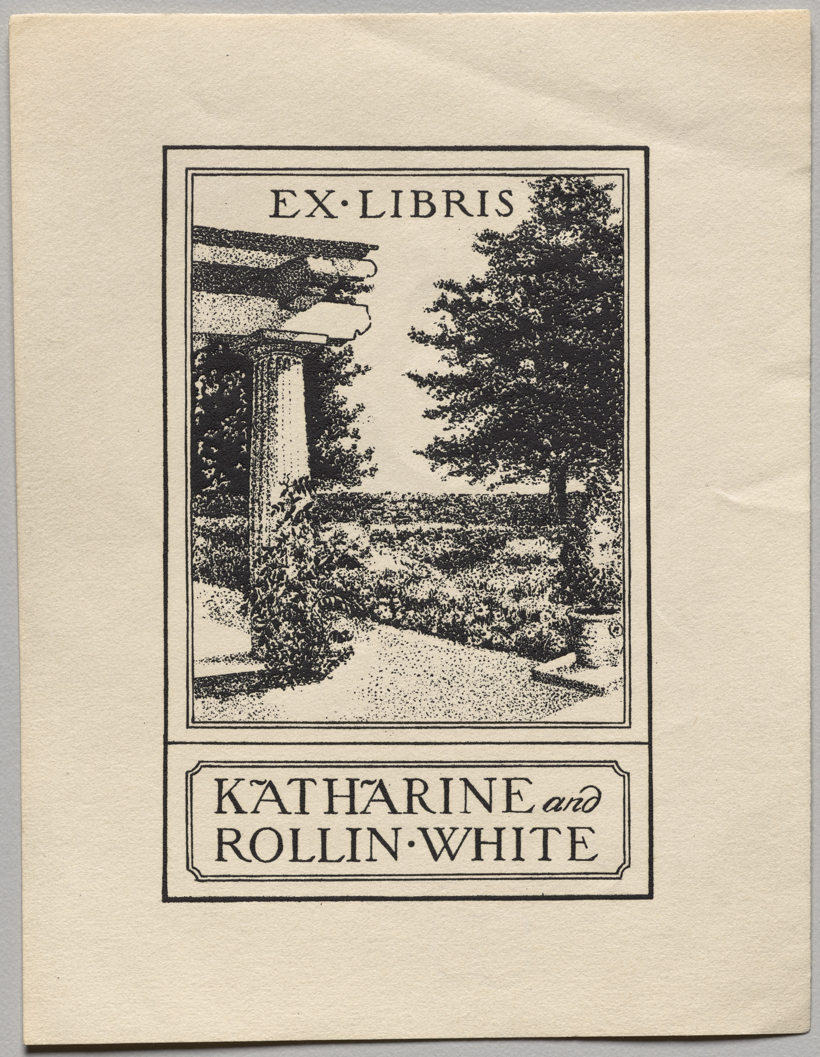 Bookplate: Katharine and Rollin White