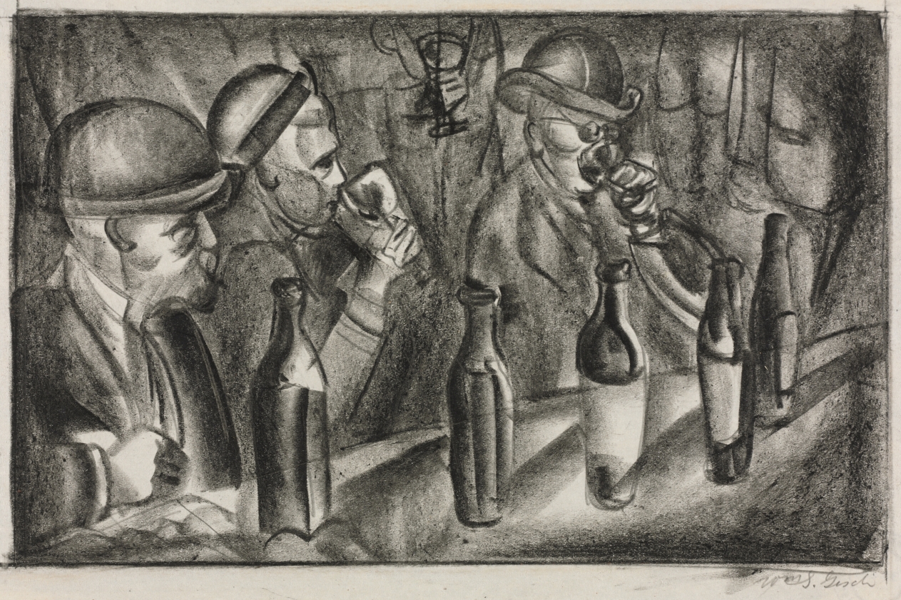 In a French Café, William S. Gisch, 1930