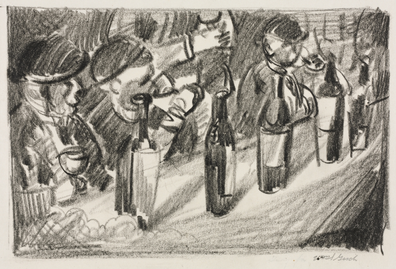 In a French Café, William S. Gisch, 1930