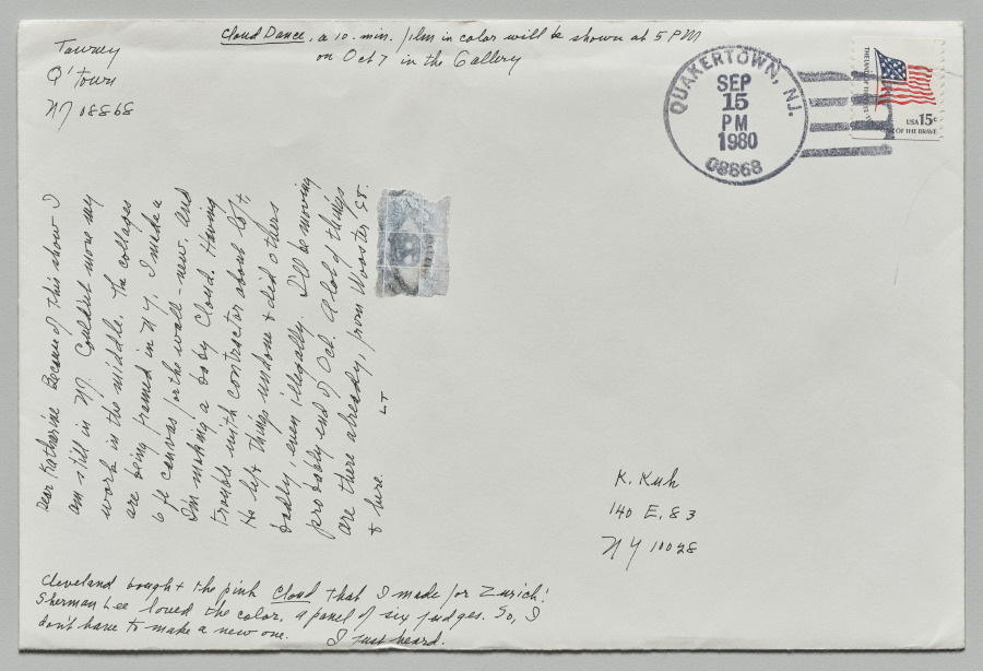 Calligraphic Envelope, Lenore Tawney, 1980