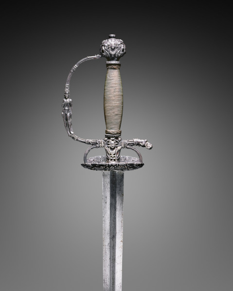 Small Sword with Masks and Figures