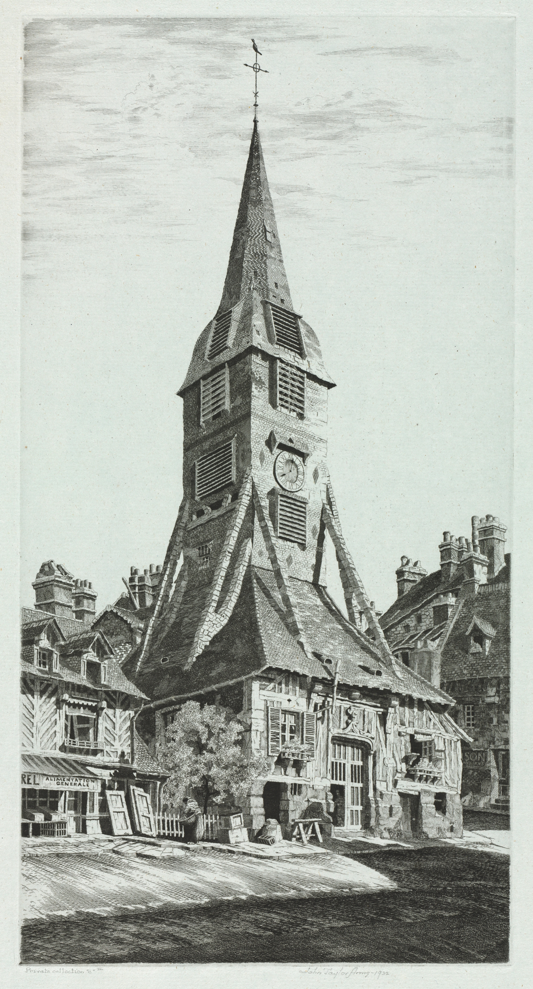 French Church Series No. 34: Saint Catherine's Belfry, Honfleur