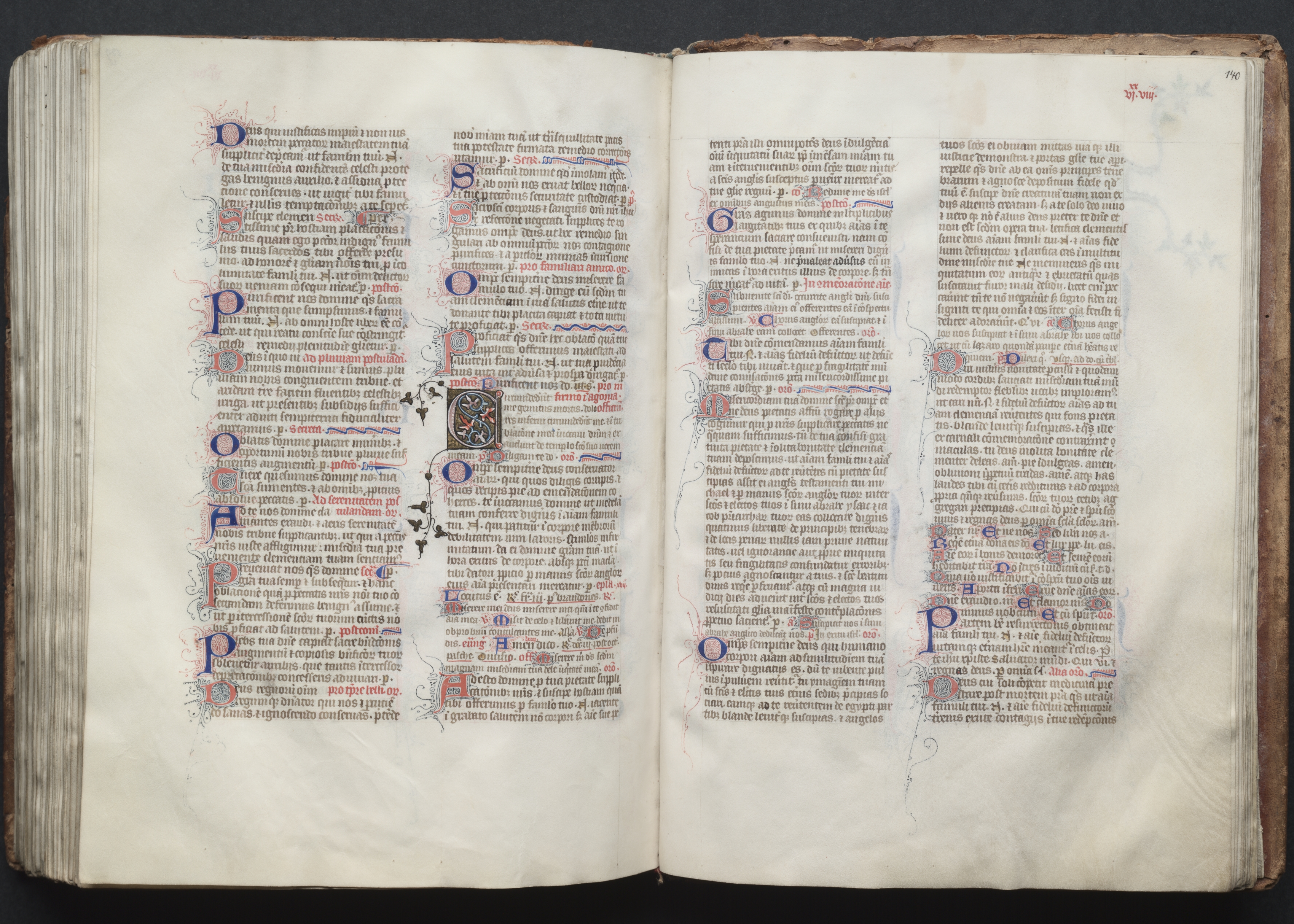 The Gotha Missal:  Fol. 140r, Text
