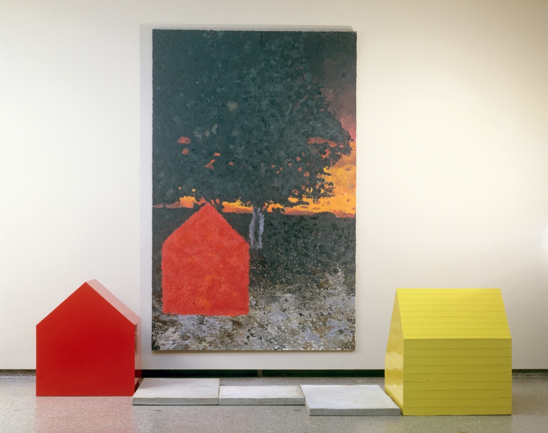 Sunset and Concrete Dock, Jennifer Bartlett, 1984