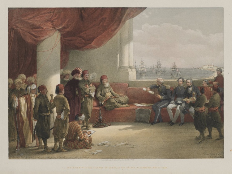 Egypt and Nubia, Volume III: Interview with the Viceroy of Egypt, at his Palace, Alexandria