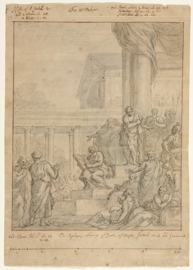 Garment Rending Ref Study for King Josiah Rending his Garments | Cleveland Museum of Art