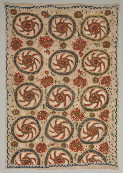 Embroidered Cover or Curtain