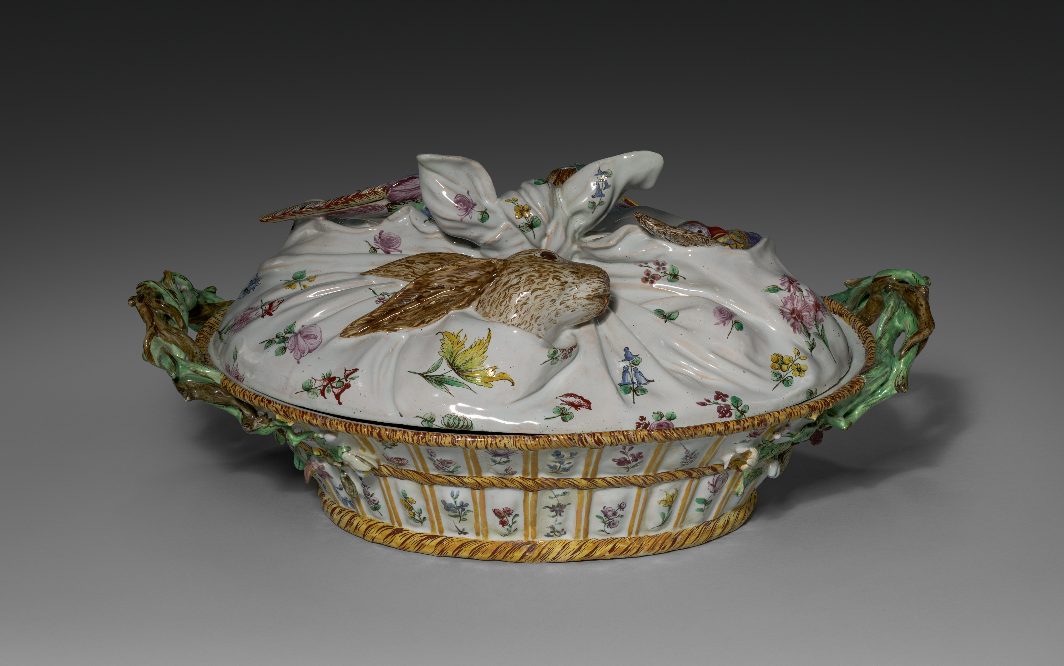Covered Tureen in the Form of a Basket of Game