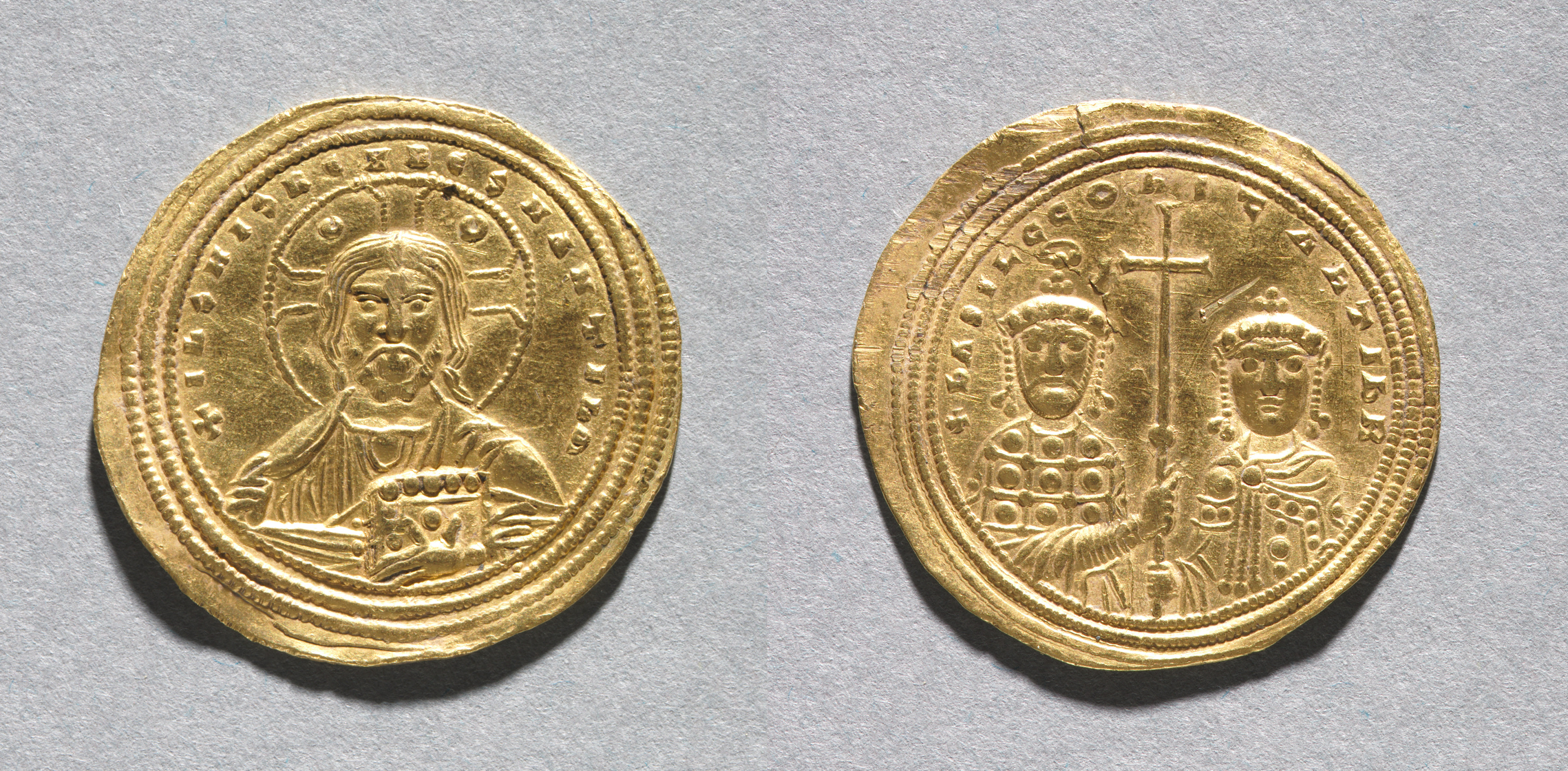 Nomisma with Basil II Bulgarotonos and His Brother Constantine VIII