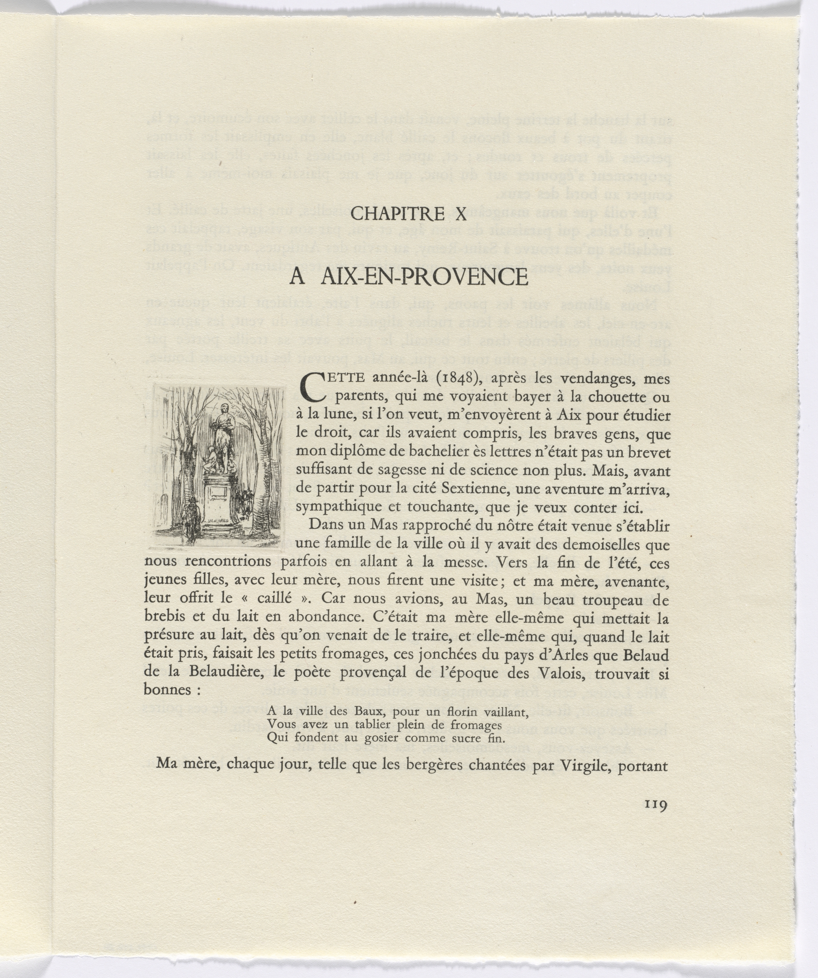 Frédéric Mistral: Mémoires et Recits by Frédéric Mistral: monument (page 119)