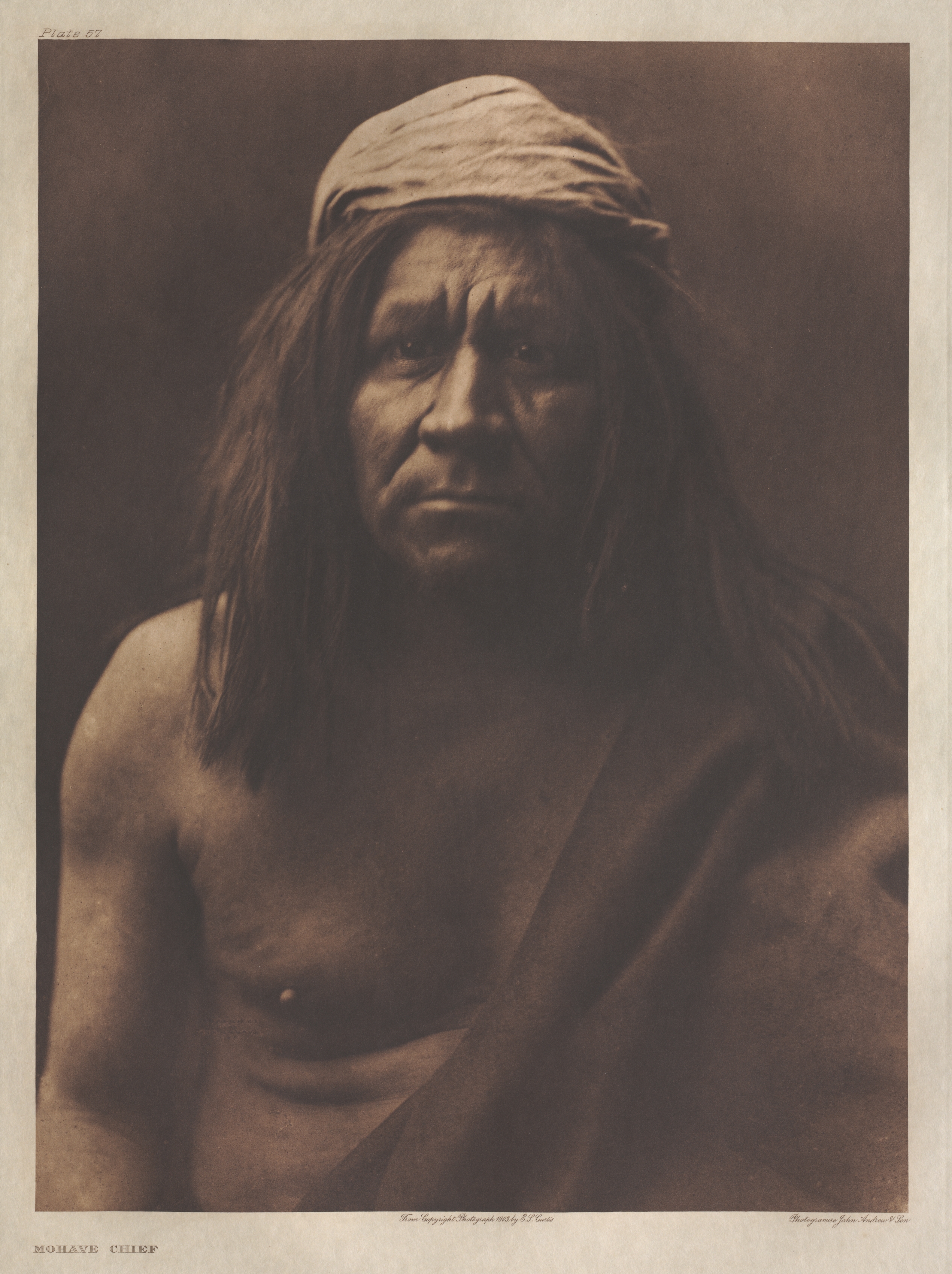 Portfolio II, Plate 57 / Mohave Chief