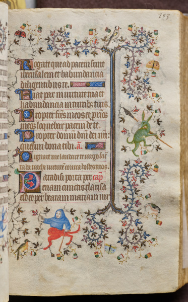 Hours of Charles the Noble, King of Navarre (1361-1425): fol. 77r, Text
