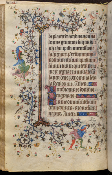 Hours of Charles the Noble, King of Navarre (1361-1425): fol. 73v, Text