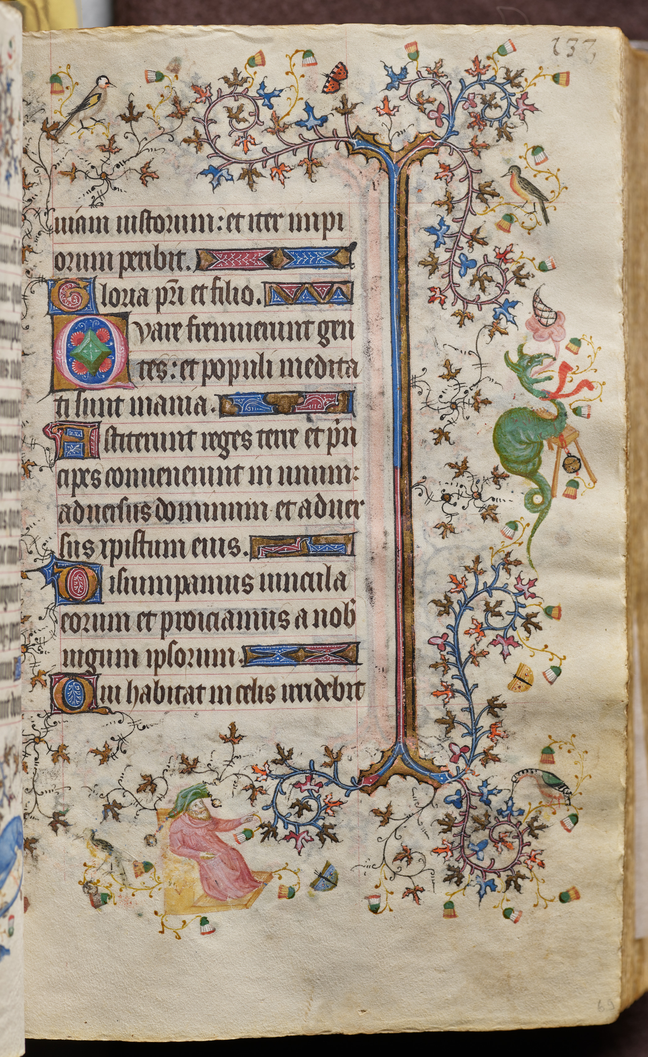 Hours of Charles the Noble, King of Navarre (1361-1425): fol. 69r, Text