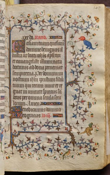 Hours of Charles the Noble, King of Navarre (1361-1425): fol. 74r, Text
