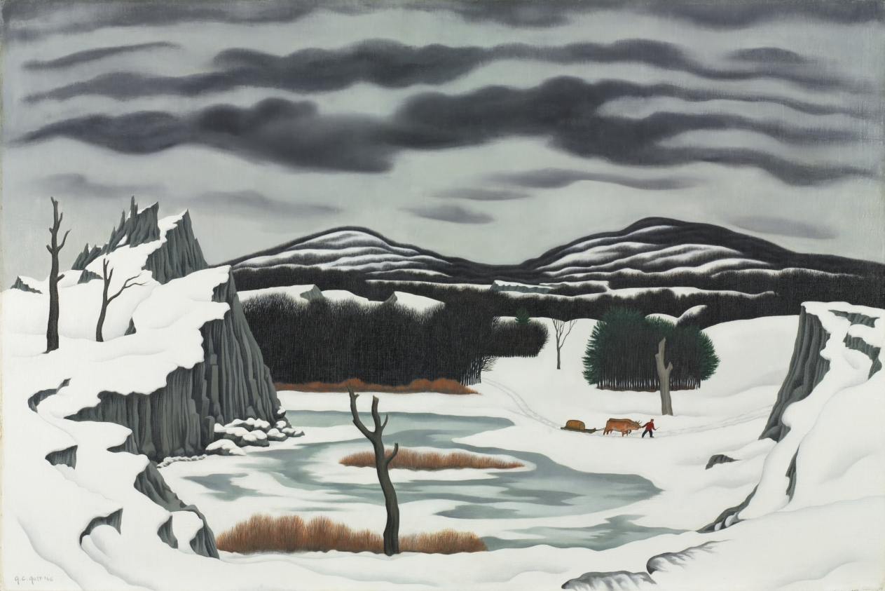 Festus Yayple and his Oxen, George Ault, 1946