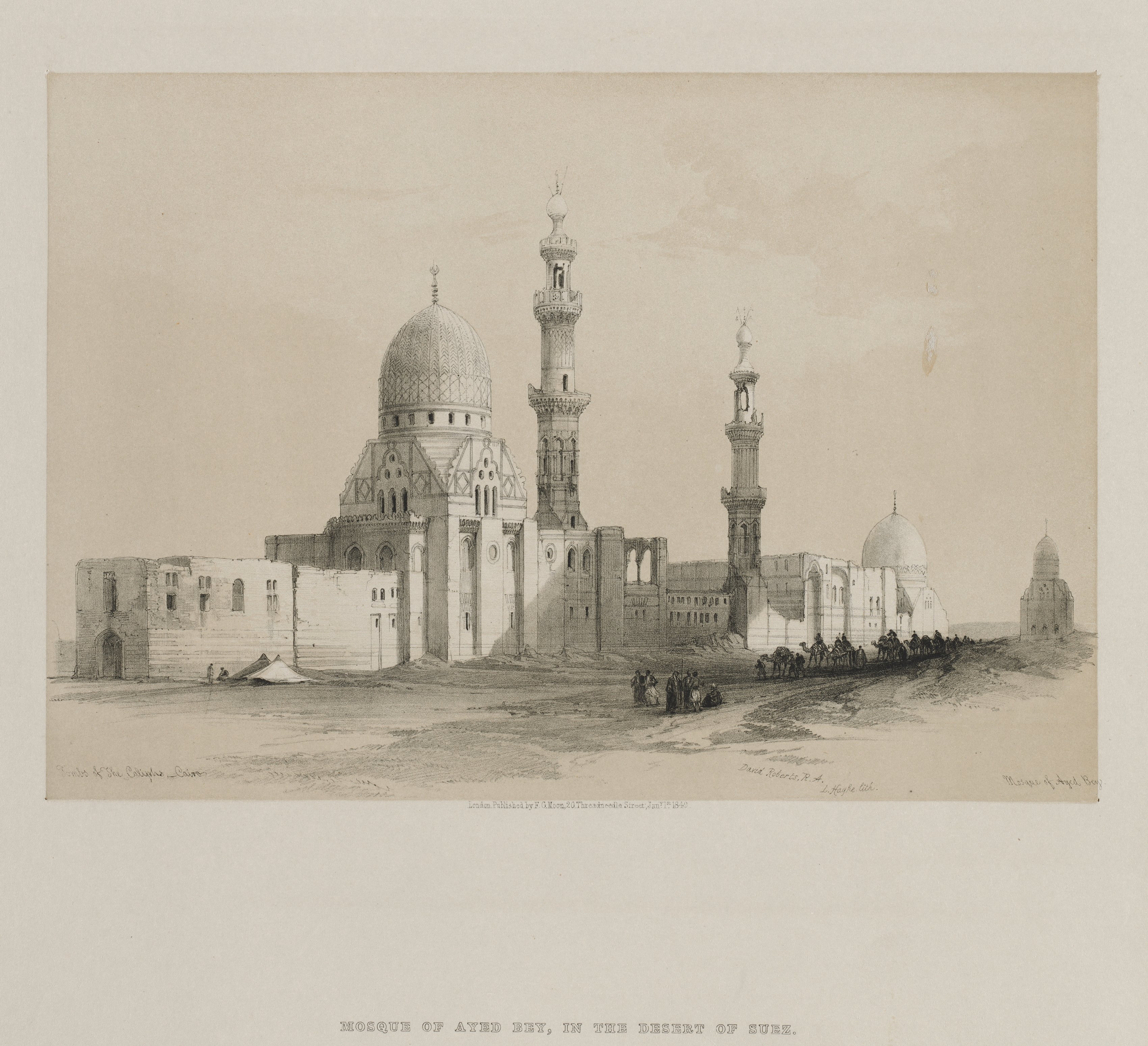 Egypt and Nubia, Volume III: Tombs of the Caliphs-Cairo.  Mosque of Ayed Be[y]