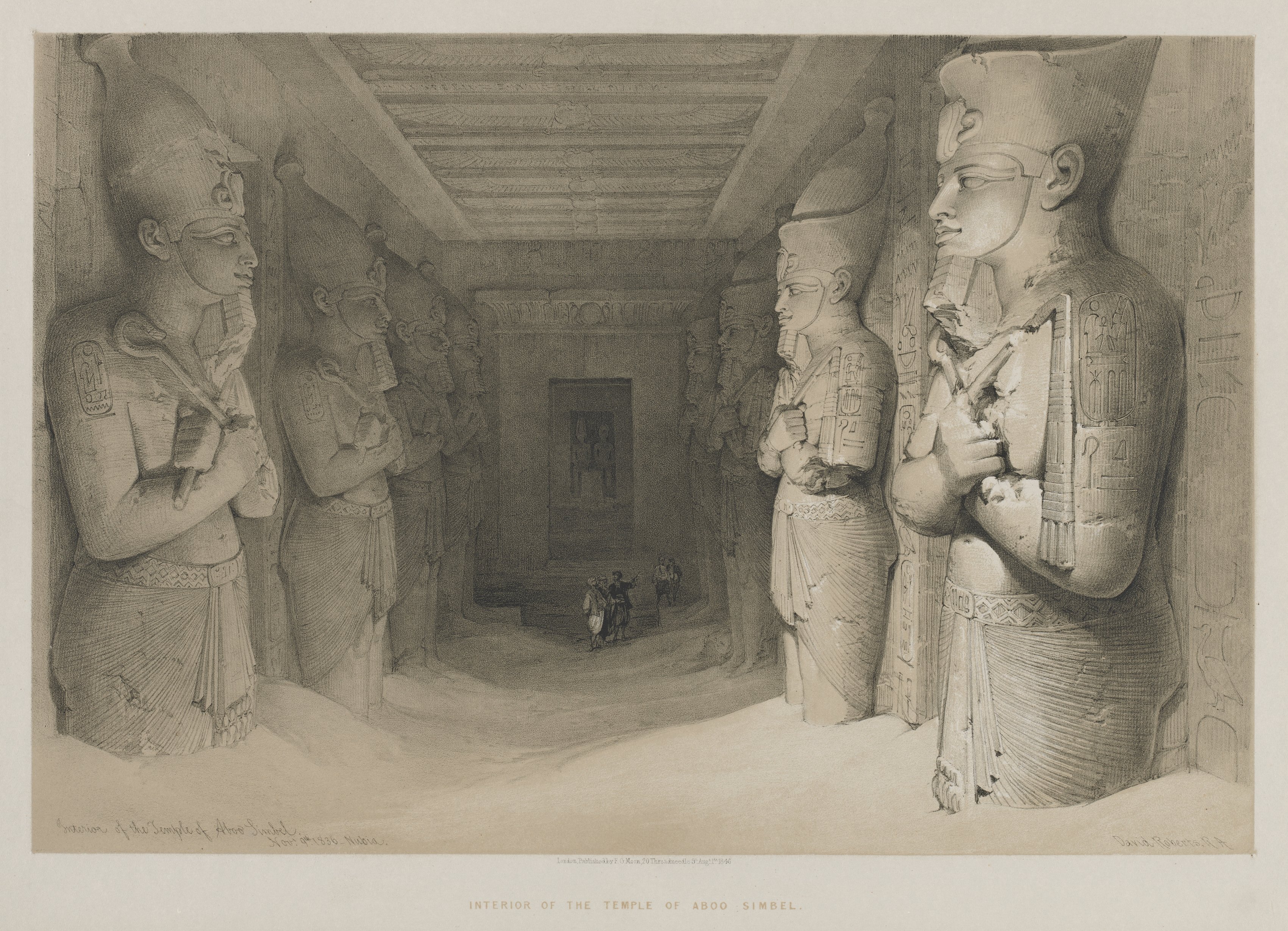 Egypt and Nubia, Volume I: Interior of the Temple of Aboo-Simbel