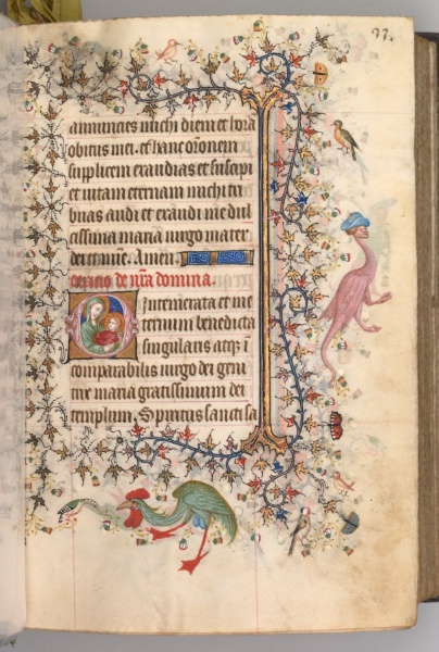 Hours of Charles the Noble, King of Navarre (1361-1425): fol. 17a, Text