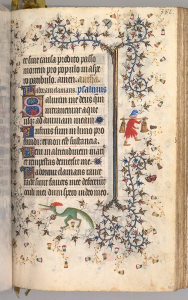 Hours of Charles the Noble, King of Navarre (1361-1425): fol. 186r, Text