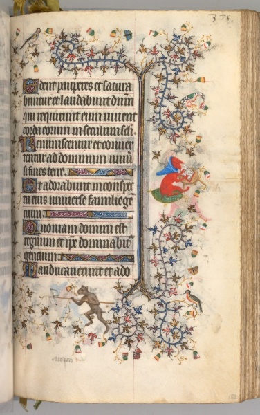 Hours of Charles the Noble, King of Navarre (1361-1425): fol. 183r, Text