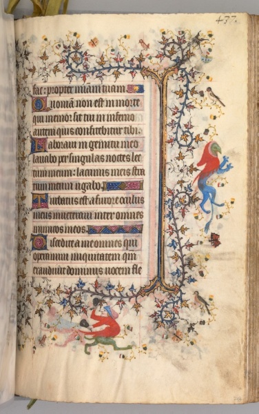 Hours of Charles the Noble, King of Navarre (1361-1425): fol. 213r, Text