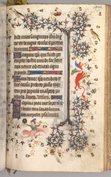 Hours of Charles the Noble, King of Navarre (1361-1425): fol. 195r, Text