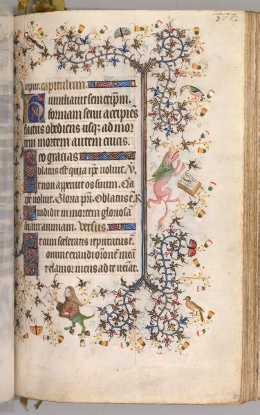Hours of Charles the Noble, King of Navarre (1361-1425): fol. 184r, Text