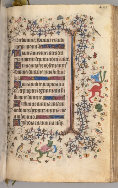 Hours of Charles the Noble, King of Navarre (1361-1425): fol. 205r, Text