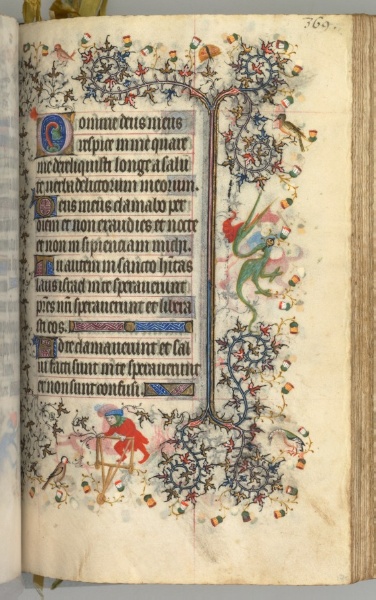 Hours of Charles the Noble, King of Navarre (1361-1425): fol. 180r, Text