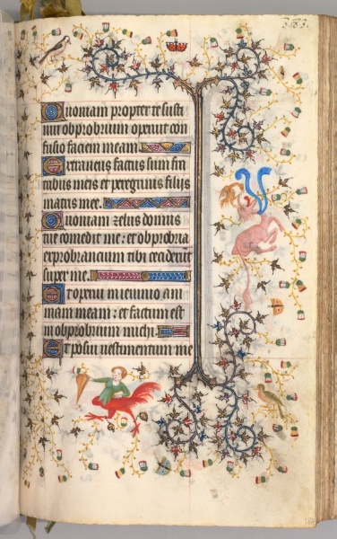 Hours of Charles the Noble, King of Navarre (1361-1425): fol. 187r, Text