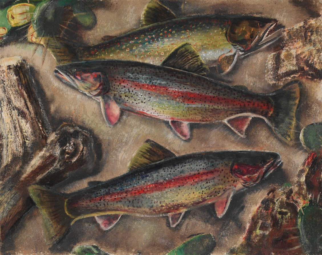 Trout and Sand, Paul B. Travis, 1940