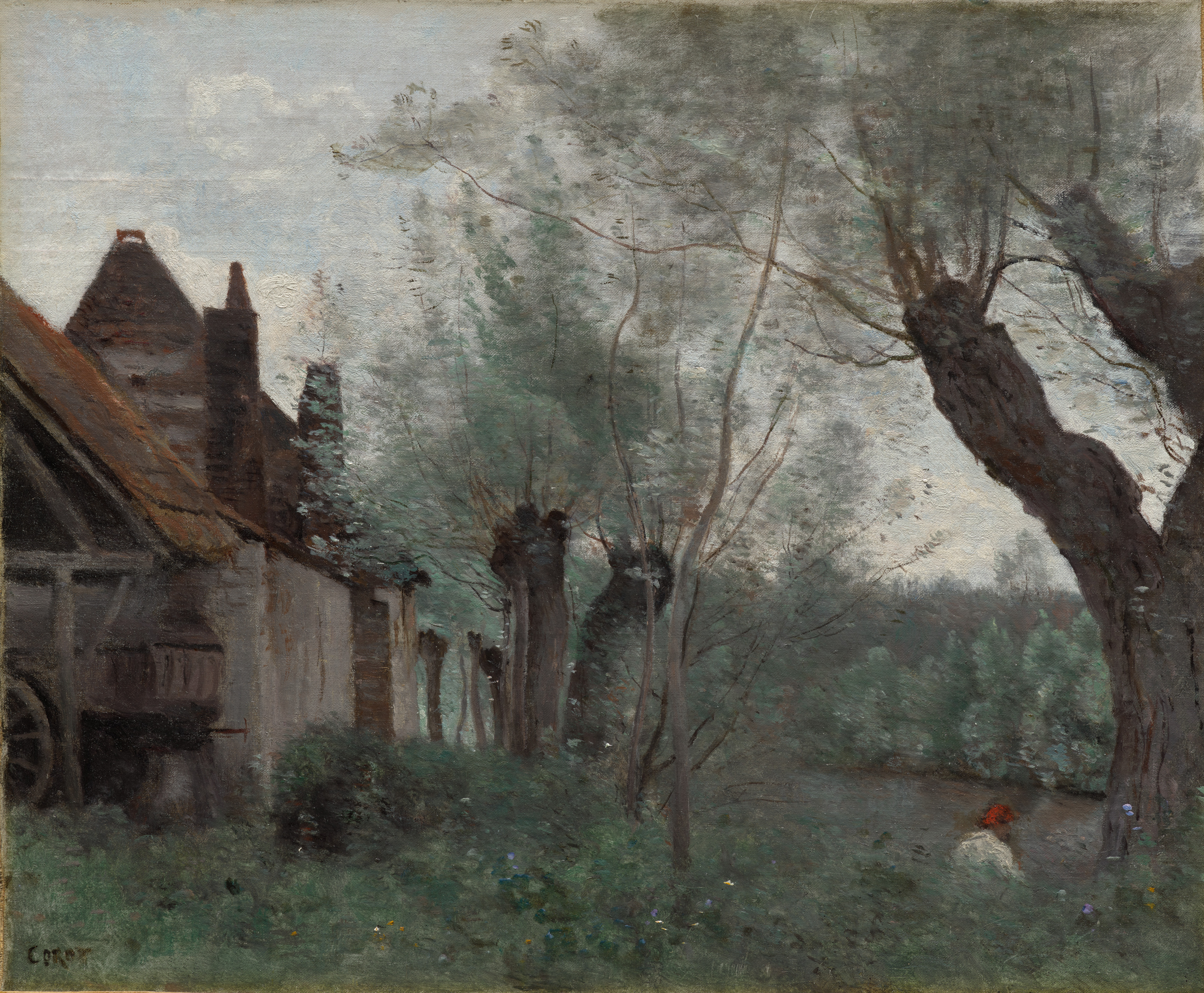 Willows and Farmhouse at Sainte-Catherine-lès-Arras
