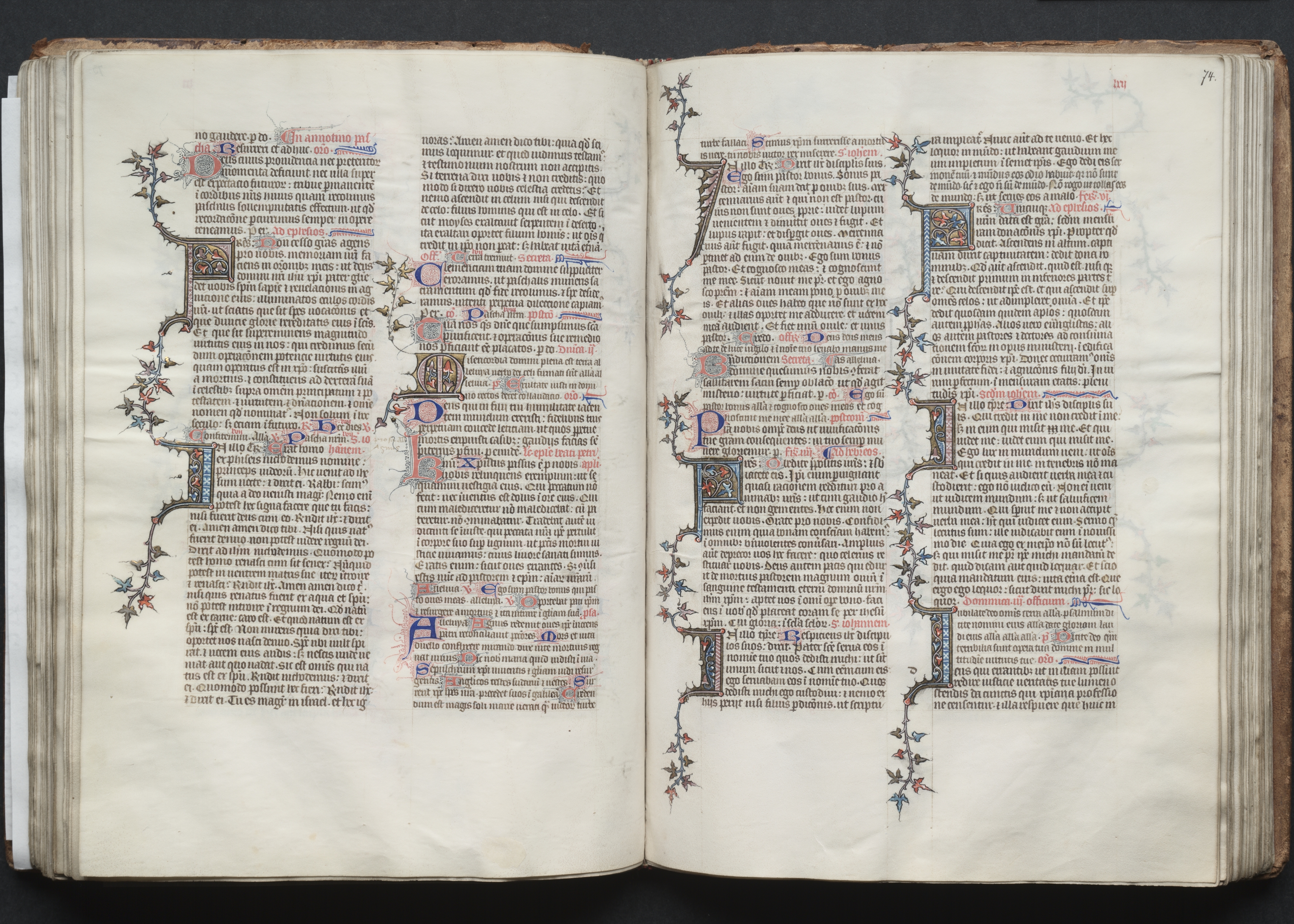 The Gotha Missal:  Fol. 74r, Text