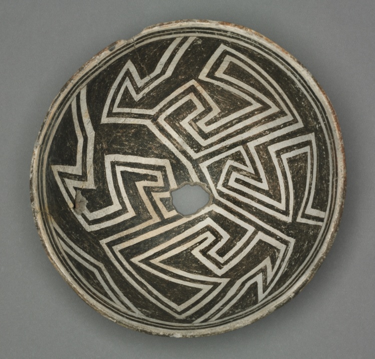 Bowl with Geometic Design (Two-part Pinwheel)