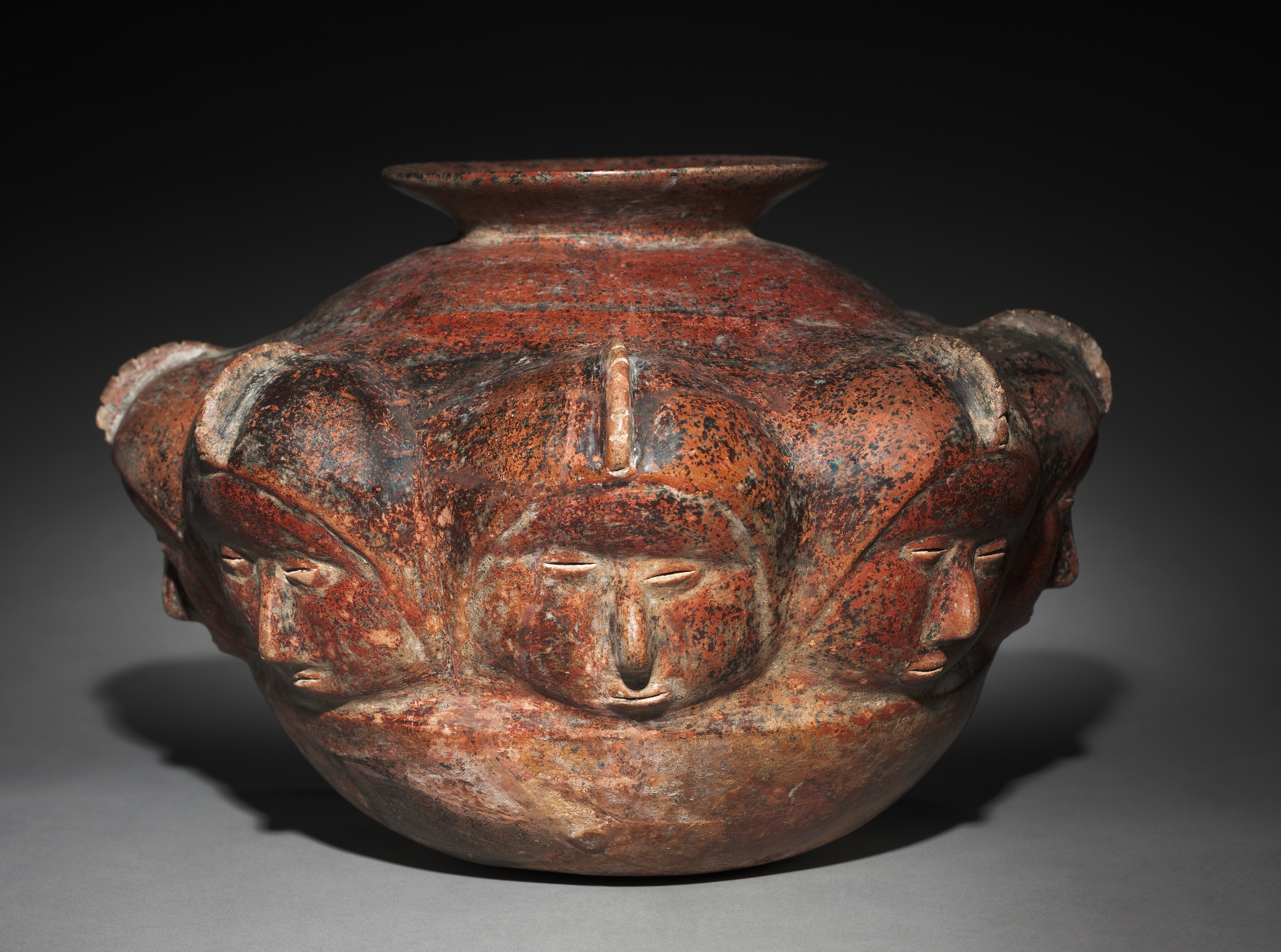 Vessel with Crested Heads